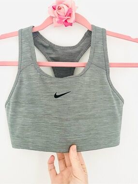 💕Nike Dri-fit Grey Racerback Sports Bra SZ S